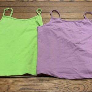 Kids' Green and Purple Tank Tops